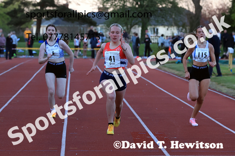 The 150 metres, 2026 NEGP 1, Monkton Stadium. Photo: David T. Hewitson/Sports for All Pics